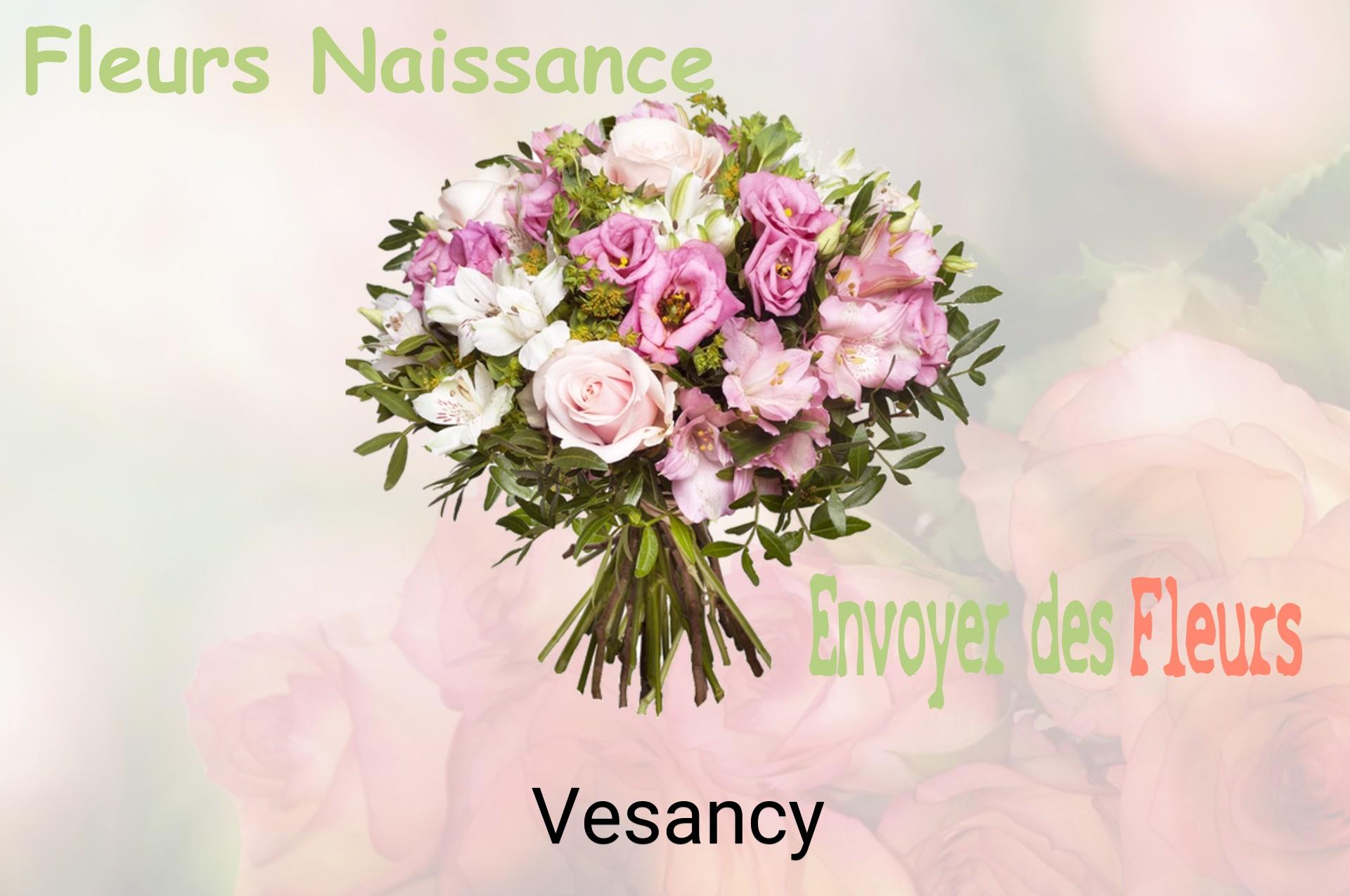 Bouquet de fleurs de naissance livré à Vesancy